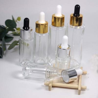 China 5ml 10ml 15ml 20ml 30ml 50ml 100ml euro dropper cosmetic glass bottles for beard oil/essential oil /cosmetic dropper glass bottle for sale