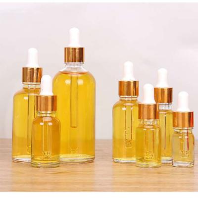 China 10ml 15ml 20ml 30ml 40ml 50ml 60ml 80ml 100ml Clear Amber Glass Blue Dropper Bottle Mini Sample Cosmetic Vials For Essential Oil for sale