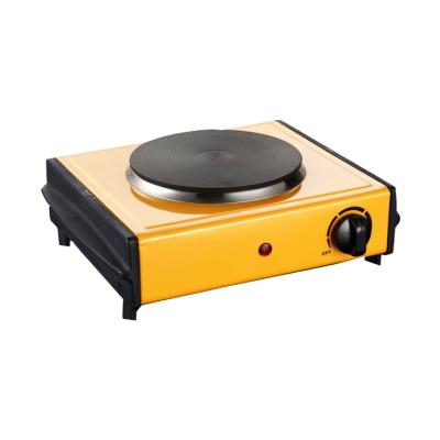 China 155mm Outdoor Yellow Color 1000w Single Solid Electric Hot Plate for sale