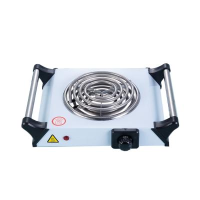 China Hotel 1500W Coil Hot Plate With Cool Touch Handle Single Electric Hot Plate Cooking Plate for sale