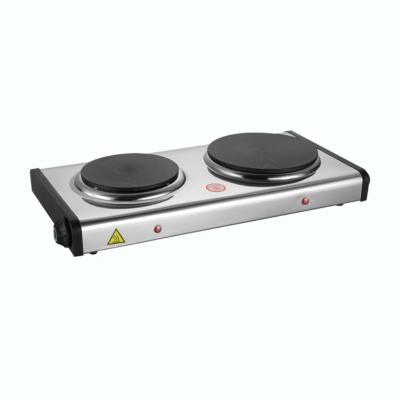 China 2500w Hotel Hot Dishes For Cooking Electric Double Burner for sale