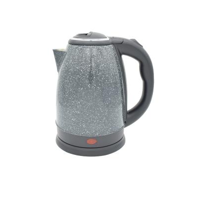 China 1.8 Liter Electric Kettle Black 360 Degree Rotation Base With White Dots Color Stainless Steel Free Spare Parts Manufacturer for sale