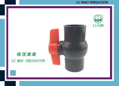 China High Pressure 40MM PVC Ball Valve Normal Temperature With Butterfly Handle for sale