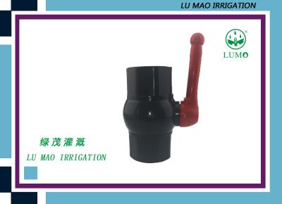 China Agricultural Irrigation Compact UPVC Ball Valve With Round Level Handle for sale