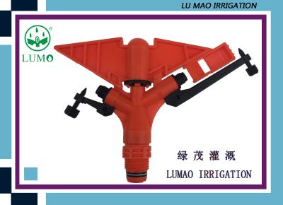 China Plastic Rotating Rain Spray Sprinkler Adjustable With 360 Gear Drive for sale