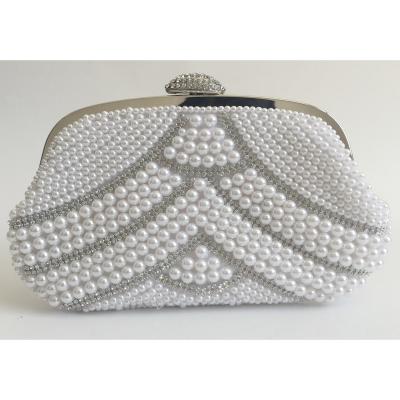 China Metal And Pearl Low Price Guaranteed Quality Fashion Women Beaded Refined Dinner Bags Evening Clutch Bag for sale