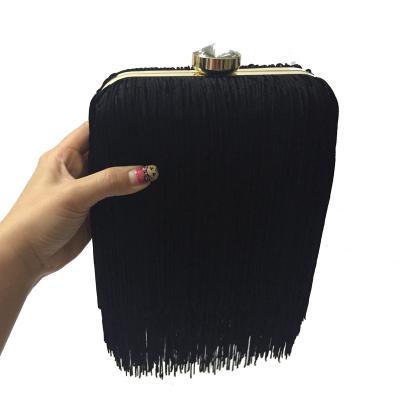 China New Fashion Metal and Fabric Quality Comfortable Women Dinner Bags Evening Clutch Bag for sale