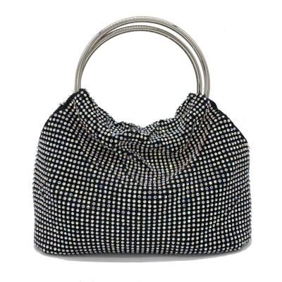 China Large Capacity Unique Diamond Office Dinner Bag Luxury Handbags For Women for sale