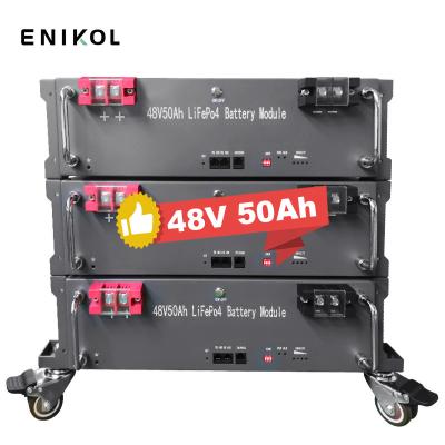 China Smart BMS Lithium 50ah 48V Solar Battery 16S1P Rack Mount Lifepo4 Battery for sale