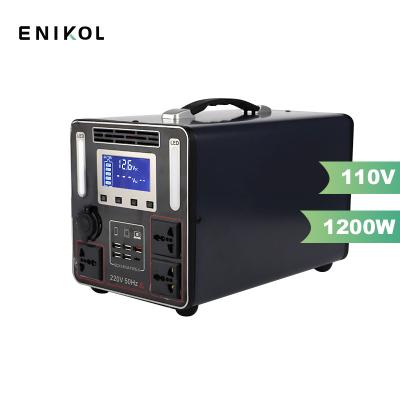 China Outdoor Camping Portable Power Station 2000W 1200W 1500W Solar Battery Generator for sale