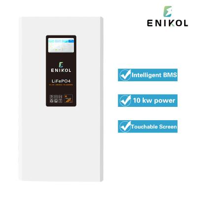 Chine Wall Mounted 15KWH Lithium Iron Phosphate Battery Pack LiFePo4 With Touchable Screen à vendre