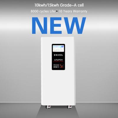 China Long Cycle 51.2v 300ah Home Energy Storage Battery 15kwh With Touchscreen And Wheels for sale