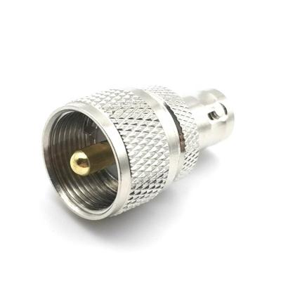 China RF Good Selling OEM 50 Ohm UHF Brass Male To Female BNC RF Connector Adapter for sale