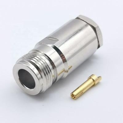 China RF N Flange RG58 59 Brass 213 Female Connector for sale