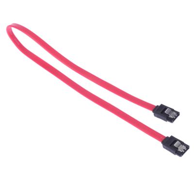 China For HDD Hard Drive SSD SATA 2.0 High Speed ​​Straight To Connector Data Cable Straight Cord With Locking Latch Plug For HDD Hard Drive SSD for sale