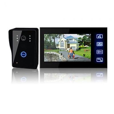 China Professional security 7 inch TFT LCD video door with ignition key (1 camera with 1 monitor) 1 for sale