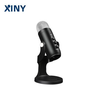 China Xiny USB PC MAC Use Gaming Portable Condenser Microphone Connect Live Show MIC Chat Microphones for sale