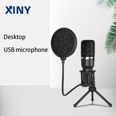 China Xiny USB Portable Professional Microphone Singing Desktop Condenser Microphone for Computer MIC studio for sale