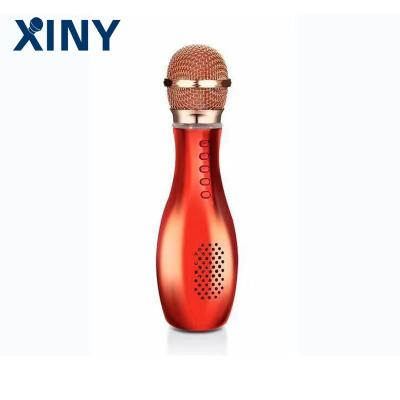 China Xiny Q007 Wireless Handheld Microphone K Song With Colorful Lights Magic Sound for sale