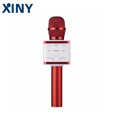 China Ktv Handheld Microphone Xiny Karaoke Microphone Portable Wireless Professional Home Loudspeaker for sale