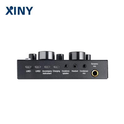 China Portable Live Xiny 800 MIC studio V8 sound card microphone set BOM with sound cards for sale