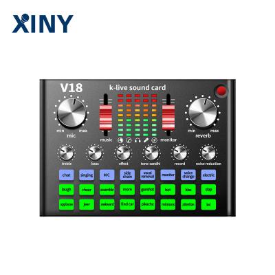 China External Smart Live Xiny USB Recording Studio Professional Connect Phone Tablet Live Show Audio Interface OTG Sound Card for sale