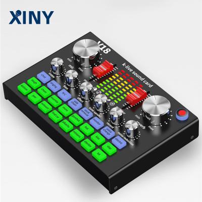 China Live Xiny Professional USB Audio External Live Recording Sound Card For Microphone Live Streaming Podcasting Musical Instrument for sale