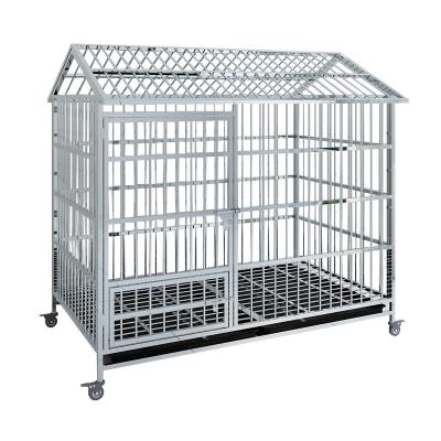 China Stocked Stainless Steel 202 Thicken Square Tube Strong And Durable Not Easily Deformed Feeding Toilet Wicket Dog Cage for sale