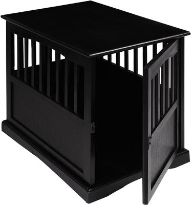 China Best Selling Kennel Kennel Household Pet Cage Indoor Durable Wooden Kennel Pet Cage Stored Durable Black for sale