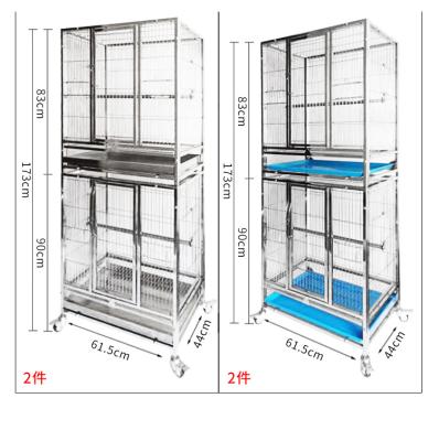 China Large Space Large Space Removable Stainless Steel Metal Fashion Black Parrot Stocked Bird Cage for sale