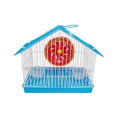 China Stocked Hot-selling Multicolor Optional Single Layer Pet Breeding Cage Golden Bear Hamster Cage for sale