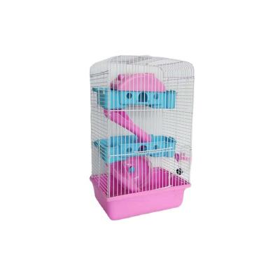 China Luxurious Stocked Hamster Cage High Quality Three-story Villa Large Space Hamster Cage for sale