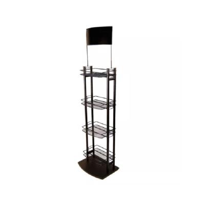 China Customized Steel Movable Accessory Display Rack Beverage Shelves Stand Shelf Exhibition Rack(Racks) for sale