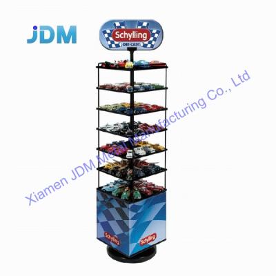 China Revolving Floor Rack Retail Store Metal Toy Candy Display Rack Rack Shelves Floor for sale