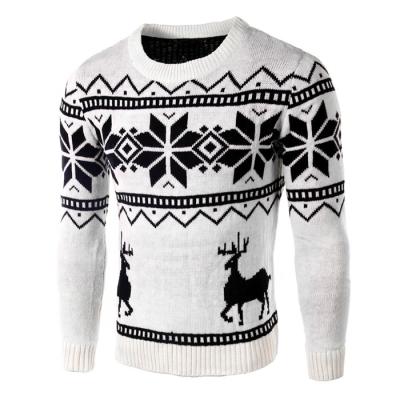 China Wholesale Custom Knitted Sweater Men Sweaters O Neck Anti-pilling 2021 New Slim Casual Christmas Sweater Men for sale