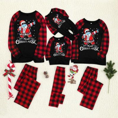 China OEM QUICK DRY Christmas Pajamas Custom Family Plaid Printed Christmas Pajamas Pajamas Set Wholesale Christmas Pajamas Set for sale