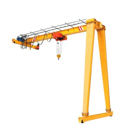 China Gantry Crane 10 Ton Rail Mounted Half Leg Gantry Crane Price Semi for sale