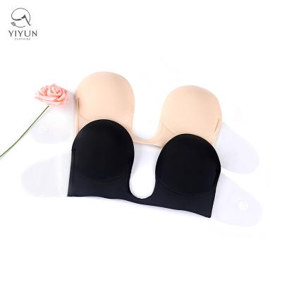 China YIYUN QUICK DRY Hot Selling Sexy Sticky Bra Women Invisible Bra Strapless Bra Strapless Self Adhesive Tape Lift Up Bra Silicone Nipple Cover for sale