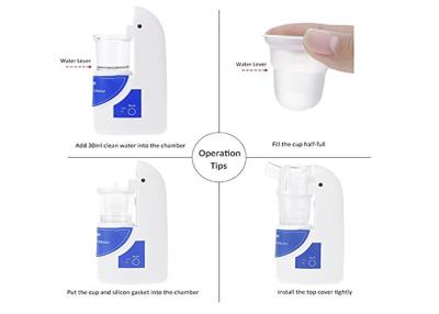 China One Button Two Pattern Ultrasonic Nebulizer Machine , Portable Nebulizer Machine With Handle for sale