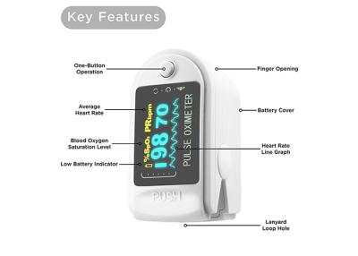 China FPX -013 Finger Pulse Oximeter , Accurate SpO2 Sensor 64K Color OLED Display for sale