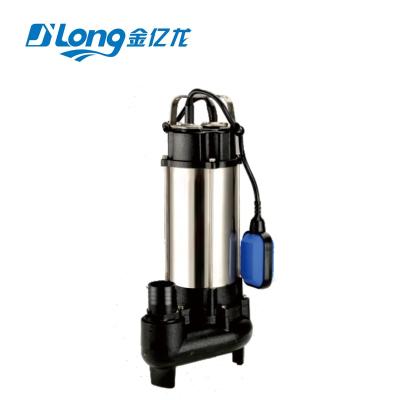 China Family Houses Large Flow V180F 0.18kw 0.25hp 133L/M 7M 220v 1.25inch Electric Vertical Submersible Sewage Pump for sale