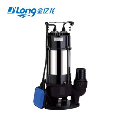 China Family Houses Large Flow V550F 0.55kw 0.75hp 270L/M 8.5M 220v 1.25inch Electric Vertical Submersible Sewage Pump for sale