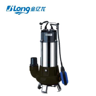 China V1100 1.5kw 2hp 600L/M flow of family homes large 18M 220v 2 inch electric vertical submersible sewage pump for sale