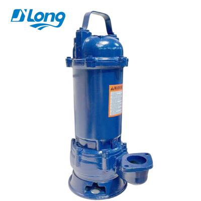 China Other Long Life Heavy Duty WQD7 18m 117l/min 220v 1.1kw 1.5hp Electric Vertical Submersible Big Flow Sewage Pump for sale