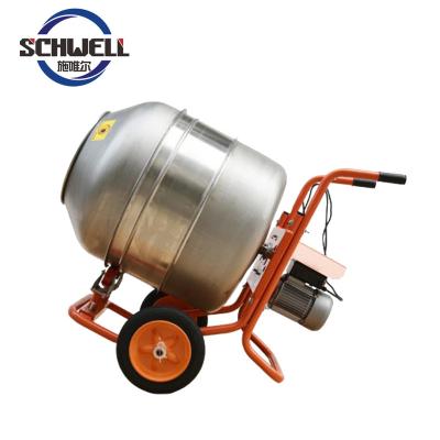 China Engineering and Construction Plant Direct 2 Bag 400 Liter Mini Manual Cement Concrete Mixer for sale