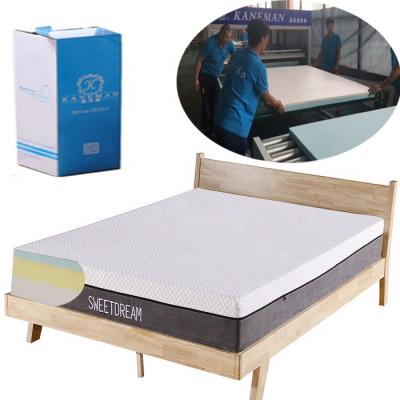 China Massage Sleeping 10 Inch Visco Gel Memory Foam Mattress Cool Fold Compress In Color Box Cheap Price Wholesale for sale