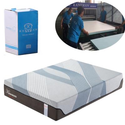 China Massage 10 inch natural latex sleep visco gel memory foam mattress cool fold compress in color box cheap price wholesale for sale