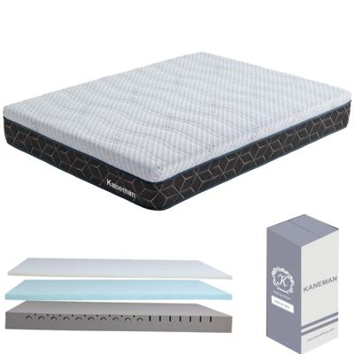 China Bestselling Foldable Customized Logo Platinum Sleep Latex Memory Foam Mattress 10 Inch Roll Packing Colchon for sale