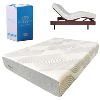 China 9 Inch Premium Cool Memory Foam Adjustable Gel Massage Mattress For Adjust Bed for sale