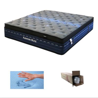 China Top Selling Massage 12inch 30cm Colchon Compressed Best Bed Cooling Gel Memory Foam Pocket Coil Spring Mattress With Box Package for sale